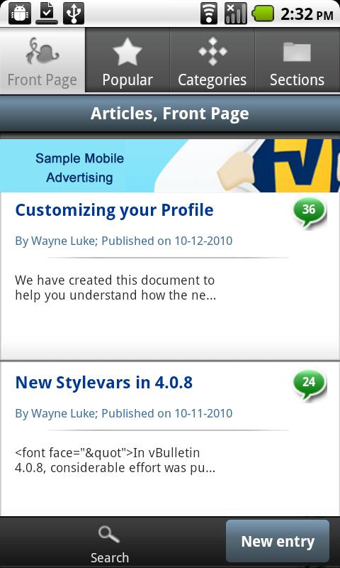 vBulletin Android App