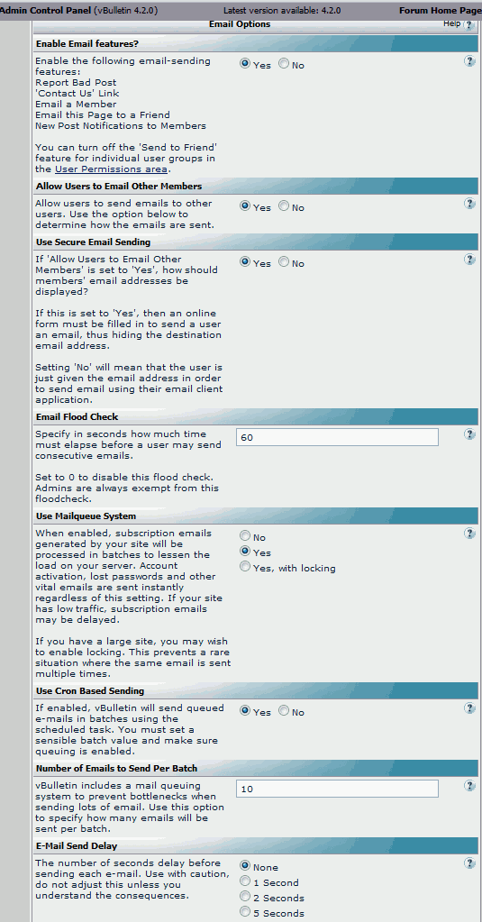 vb cron based email defaults vb cron based email defaults